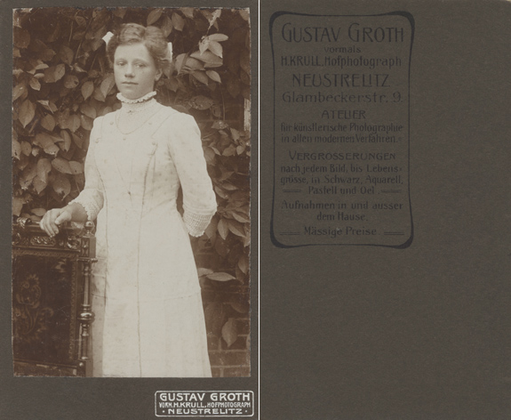 Gustav Groth, vorm. H. Krull, Hofphotograph; Visitformat